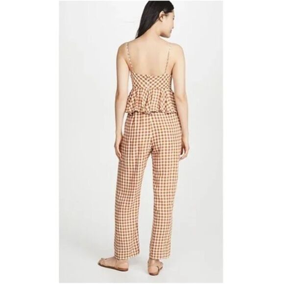 Saylor Gingham Yellow Jumpsuit - Picture 7 of 7